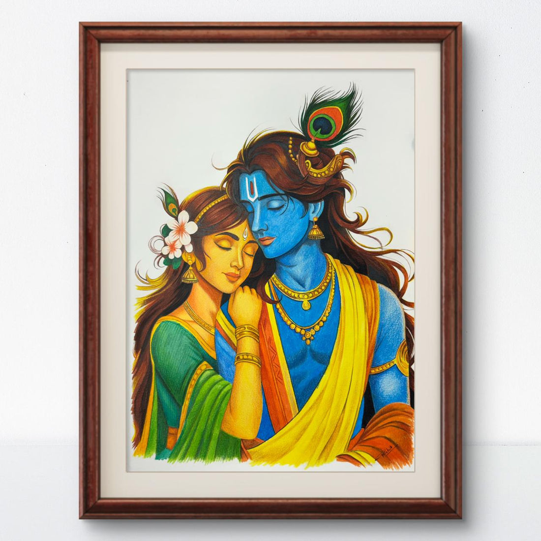 Krishna Radha Painting