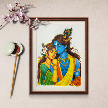 Krishna Radha Painting